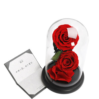 Trasparente fatto a mano della copertura di vetro di Homeware dell'ornamento dei regali di San Valentino fornitore