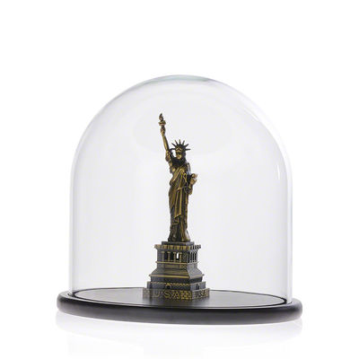 Grande cupola di vetro del borosilicato con la base, campana di vetro di vetro di Bell di altezza di 20cm fornitore