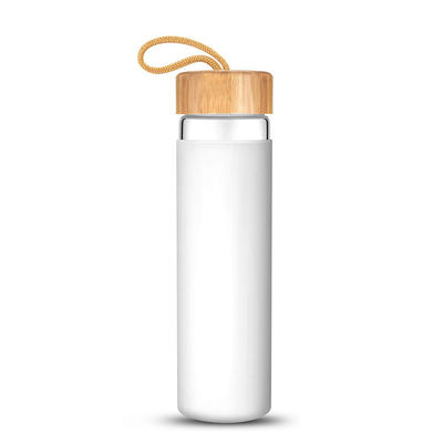 bottiglie beventi di vetro resistente del pezzo 20oz con i coperchi, bottiglia di vetro della palestra del commestibile fornitore