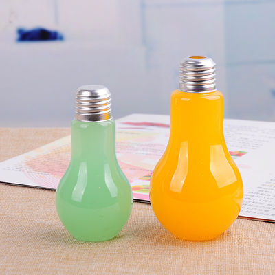 Bottiglia di vetro della bevanda di forma della lampadina con capacità cliente delle paglie/del coperchio fornitore