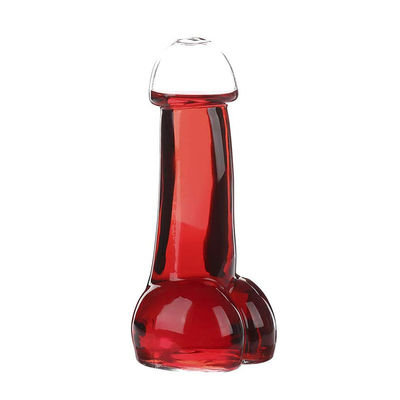 Il pene di vetro della novità della bottiglia bevanda dei frullati/del latte ha modellato la piccola dimensione del colpo fornitore