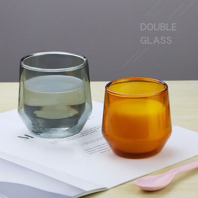 Vetro borosilicato soffiato mano di vetro doppia della tazza di caffè del termos materiale fornitore