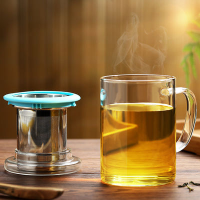 Rompa il peso leggero di vetro resistente della tazza di Infuser del tè per bevande calde/fredde fornitore