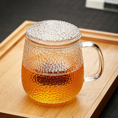 Singolo materiale servente su misura del vetro borosilicato del tè della tazza di vetro di Infuser fornitore
