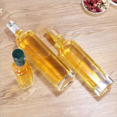 Bottiglia di olio d'oliva di vetro trasparente con facile sicuro di Pourer Diswasher del cappuccio dispensare fornitore