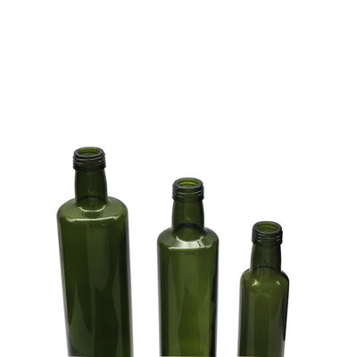 Capacità su misura Pourer d'acciaio di vetro della bottiglia di olio d'oliva del coperchio a vite nero fornitore