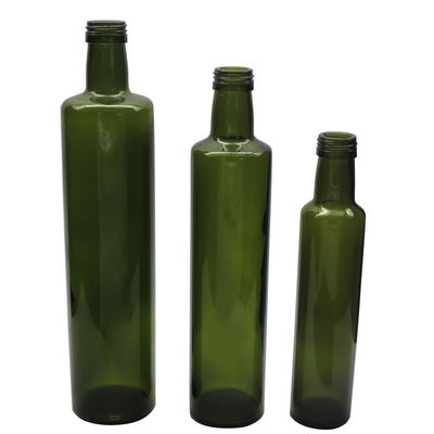 Capacità su misura Pourer d'acciaio di vetro della bottiglia di olio d'oliva del coperchio a vite nero fornitore