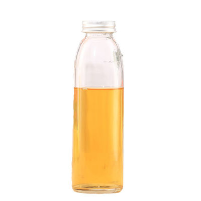 Bottiglie di vetro rotonde vuote del succo, bottiglia di acqua condita goccia di pioggia portatile fornitore