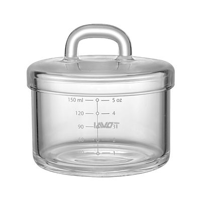 Ciotole di vetro di chiaro di 150ml BPA a microonde libero del borosilicato fornitore