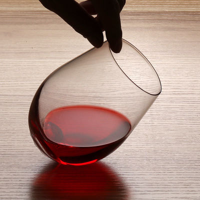 Vetri di vino Stemless saltati 375ml della mano della bevanda di FDA fornitore
