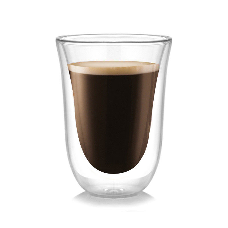 Microonda di vetro doppia trasparente della tazza/cassaforte della lavastoviglie per caffè/latte fornitore