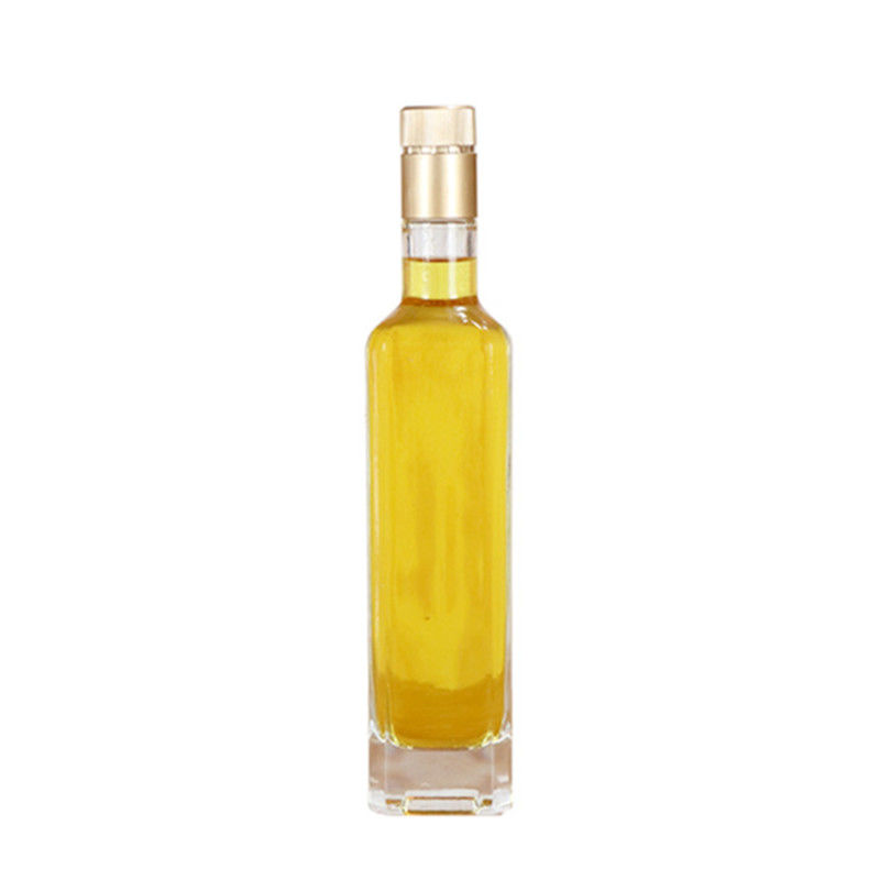 Bottiglia di olio d'oliva di vetro trasparente con facile sicuro di Pourer Diswasher del cappuccio dispensare fornitore