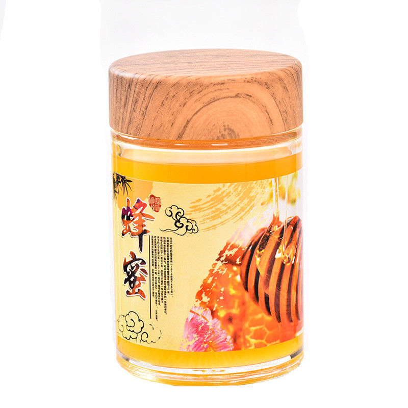 Piccolo barattolo del miele di cristallo con lo SGS amichevole di Eco del coperchio di plastica approvato fornitore
