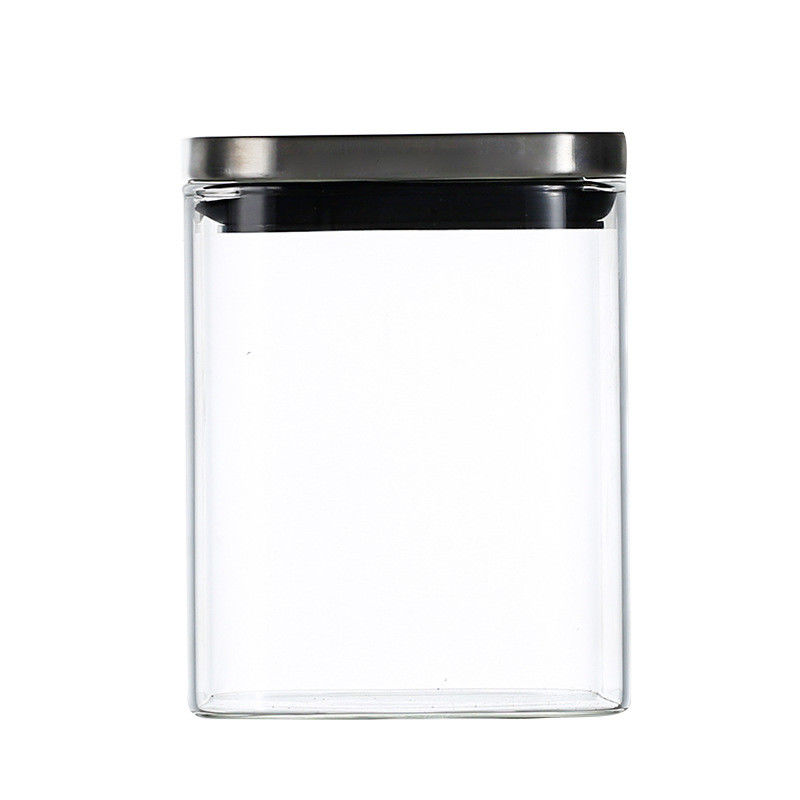 Scatola metallica di vetro asciutta della cucina dell'alimento 500ml del borosilicato fornitore