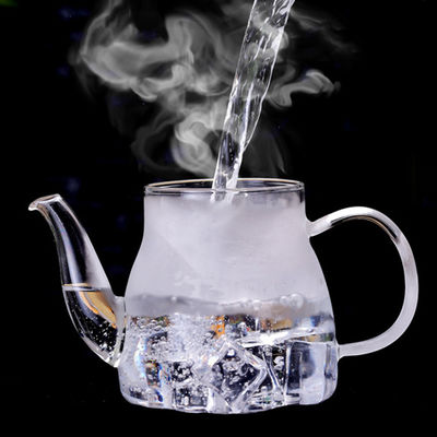 bollitore di tè sicuro smontabile di Ligjtweight Stovetop della teiera del vetro trasparente di 600ml Infuser fornitore