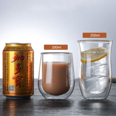 Alto colore trasparente su misura di progettazione della tazza di caffè di vetro di Pyrex del borosilicato fornitore