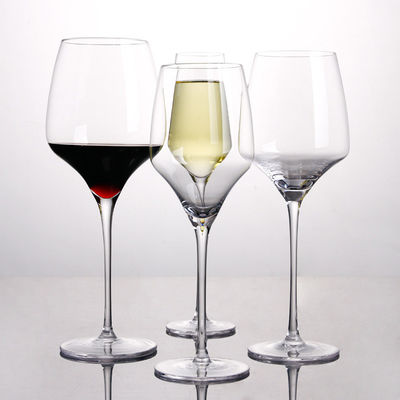 Vetro di vino inclinato di industrie 450ml, vetri di cristallo a forma di unici di Champagne fornitore
