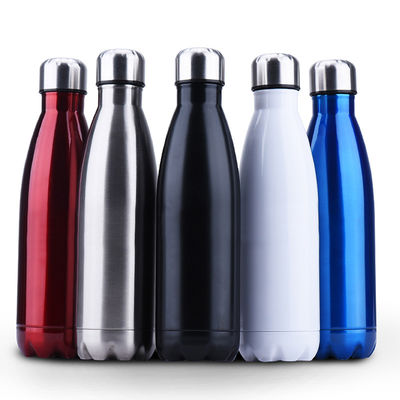 Bottiglia di acqua isolata dell'acciaio inossidabile, bottiglia di sport di vuoto di forma della cola fornitore