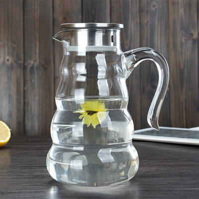 Caraffa di vetro termoresistente della bevanda del succo della caraffa per l'acqua con colore della radura del coperchio fornitore