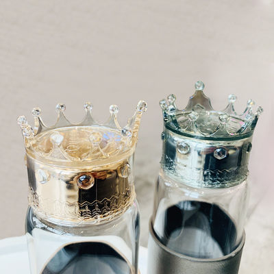 Bottiglia di acqua di vetro termoresistente 300ml con il coperchio della corona fornitore